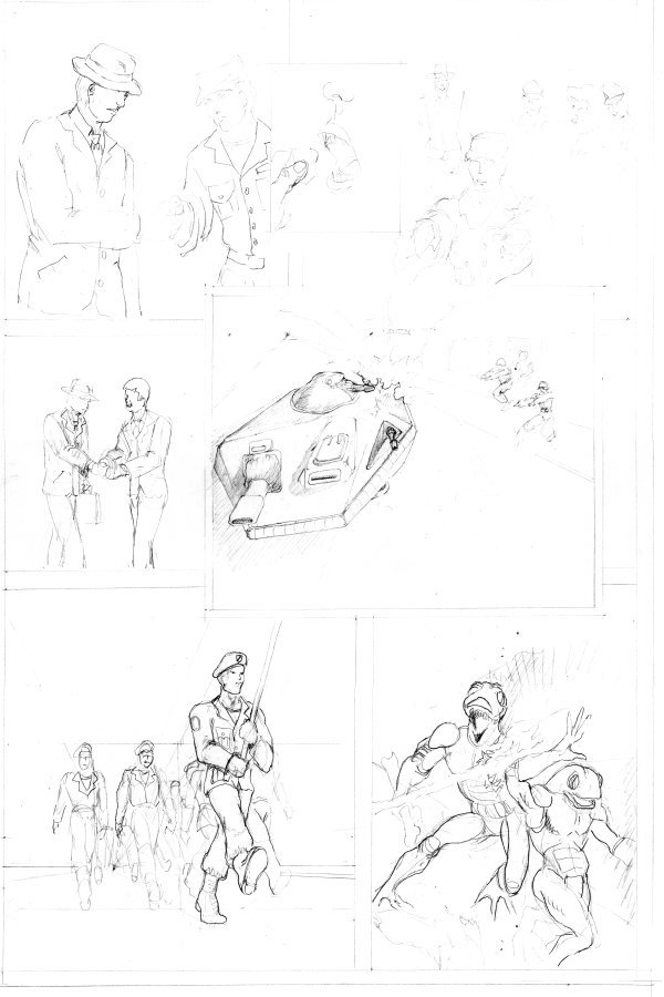 The Meat: page 2 roughs